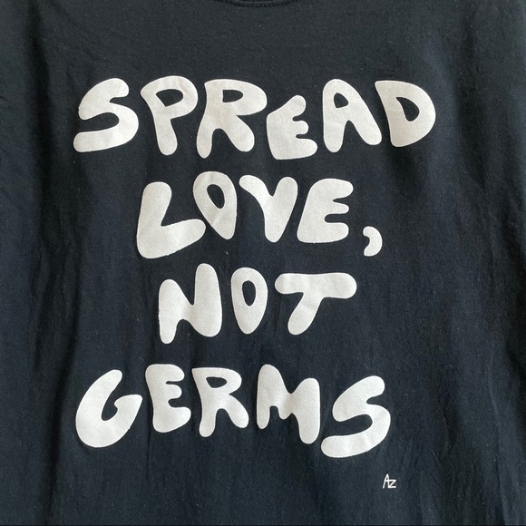 Fruit of the Loom Tops - Fruit Of The Loom “Spread Love Not Germs” Tee